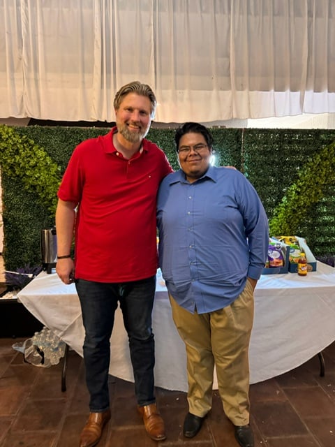 Fernando with OMS VP of Development, Jay Dunnuck